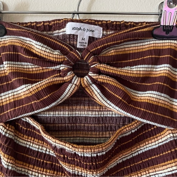 Stitch & Pine Romper Women’s Medium Bandeau Retro Boho 60’s 70’s Festival Boho - Picture 3 of 10